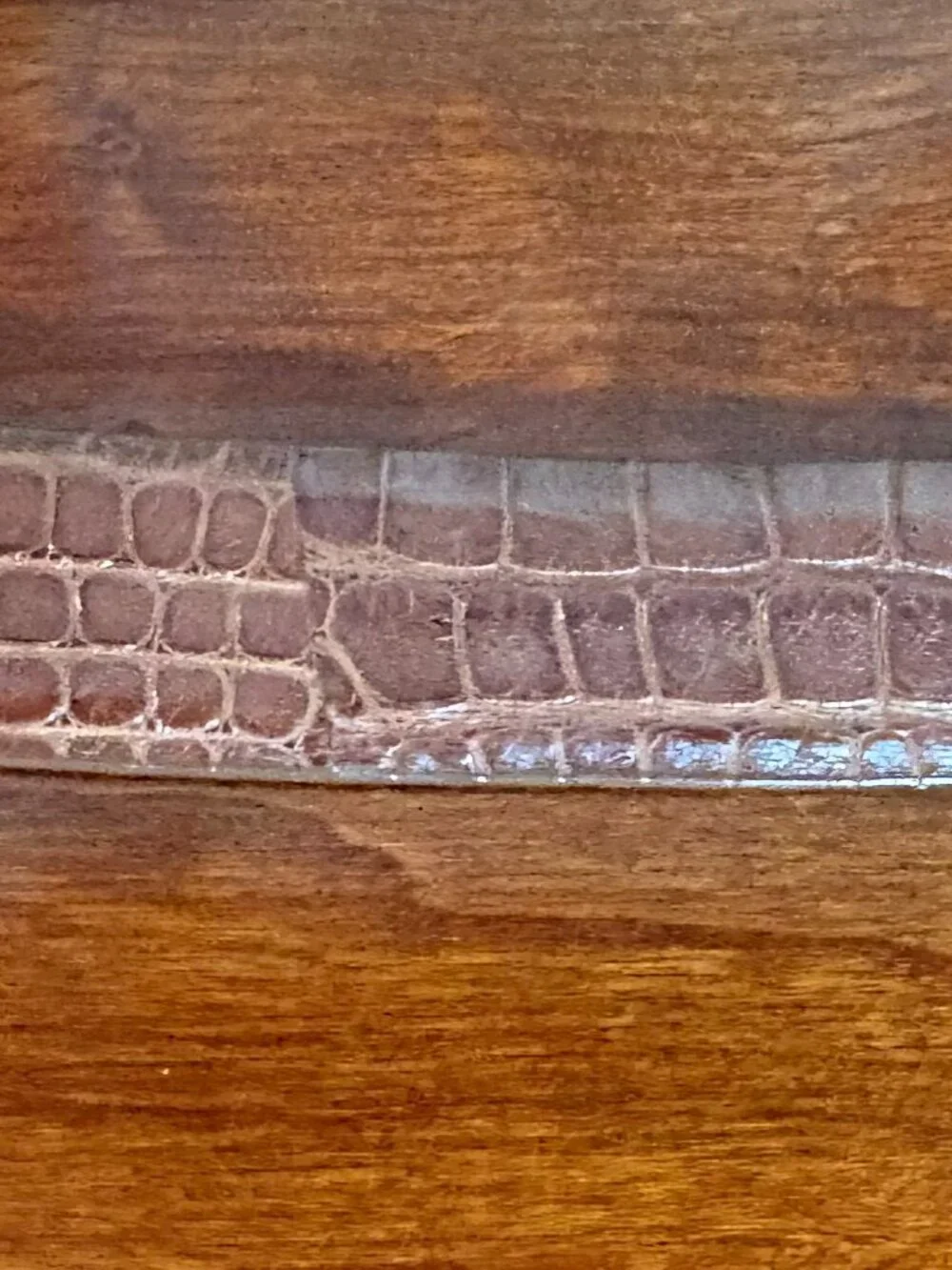 Genuine Hornback Alligator Men’s Belt Size 34 Width 1